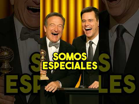 Jim Carrey no Aguanta la Risa con Robin Williams en los Golden Globes.