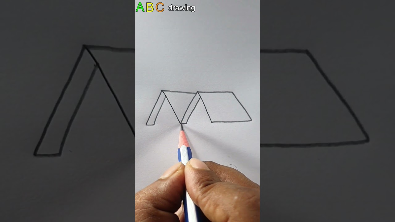 House Drawing Tutorial | Easy And Beautiful House  Drawing For Kids #shorts