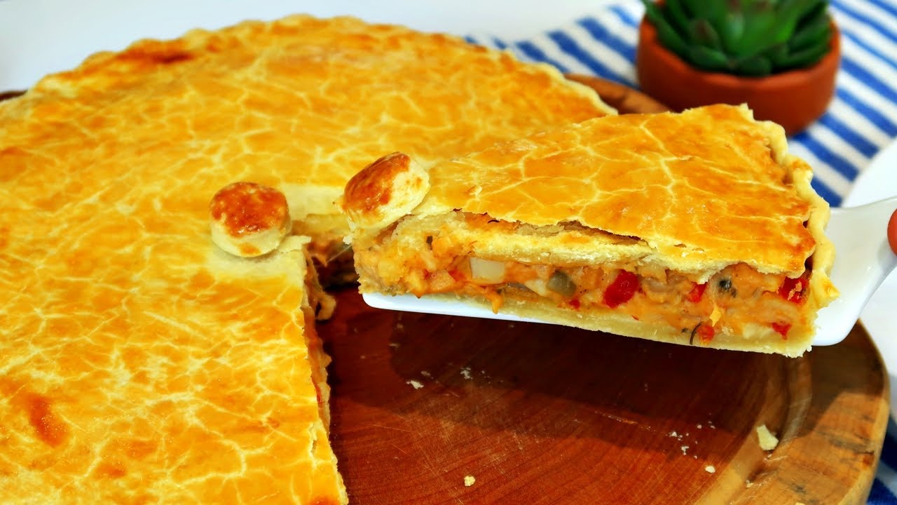 A MELHOR RECEITA DE EMPADÃO DE PALMITO QUE VOCÊ VAI VER | MASSA QUE DERRETE NA BOCA