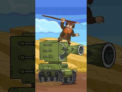 Деревянное копье против ТАНКА! #shorts #homeanimations #cartoon #animation #мультик #tank