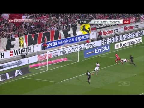 Ivan Santini Amazing goal against Stuttgart ( VfB Stuttgart-SC Freiburg 2-1)