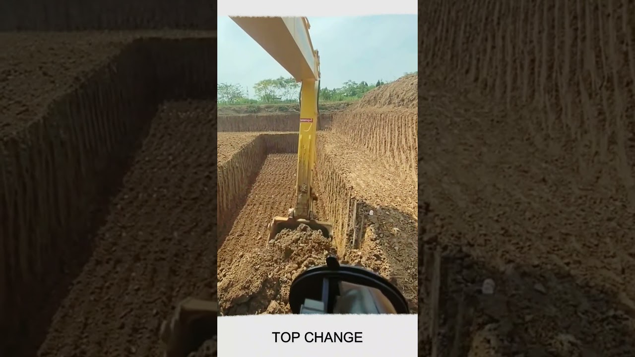 Soil Excavation work #construction #site #dumptruck #excavator #smartwork #short #goviral