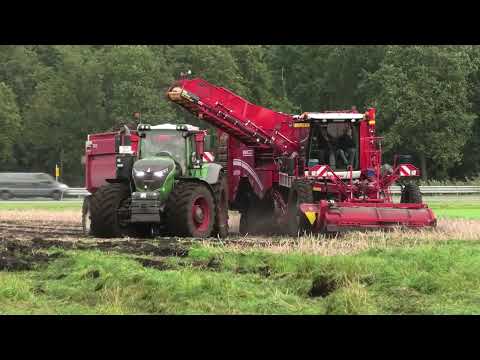 AARDAPPEL OOGST MET EEN GRIMME VARITRON 470 FENDT 1050 FENDT 728 VGM HOOG LOSER