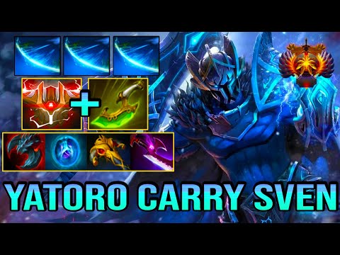 YATORO CARRY [ Sven ] INSANE ATTACK SPEED - INTENSE LATE GAME