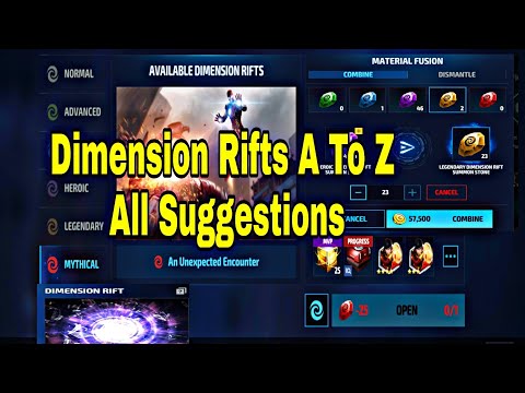 Dimension Rifts Guide And important information On Dimension Rifts For F2p - Marvel Future Fight