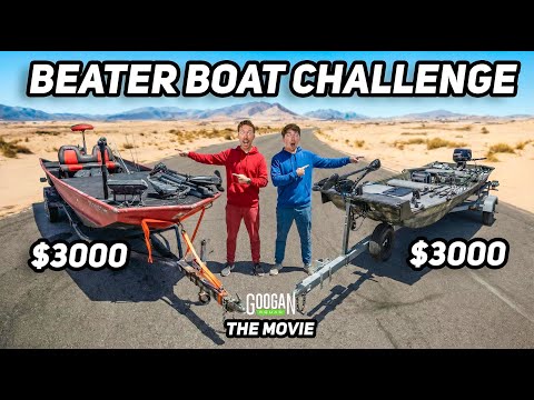 BUYING CHEAP BOATS off facebook 2v2 CHALLENGE! (THE MOVIE)