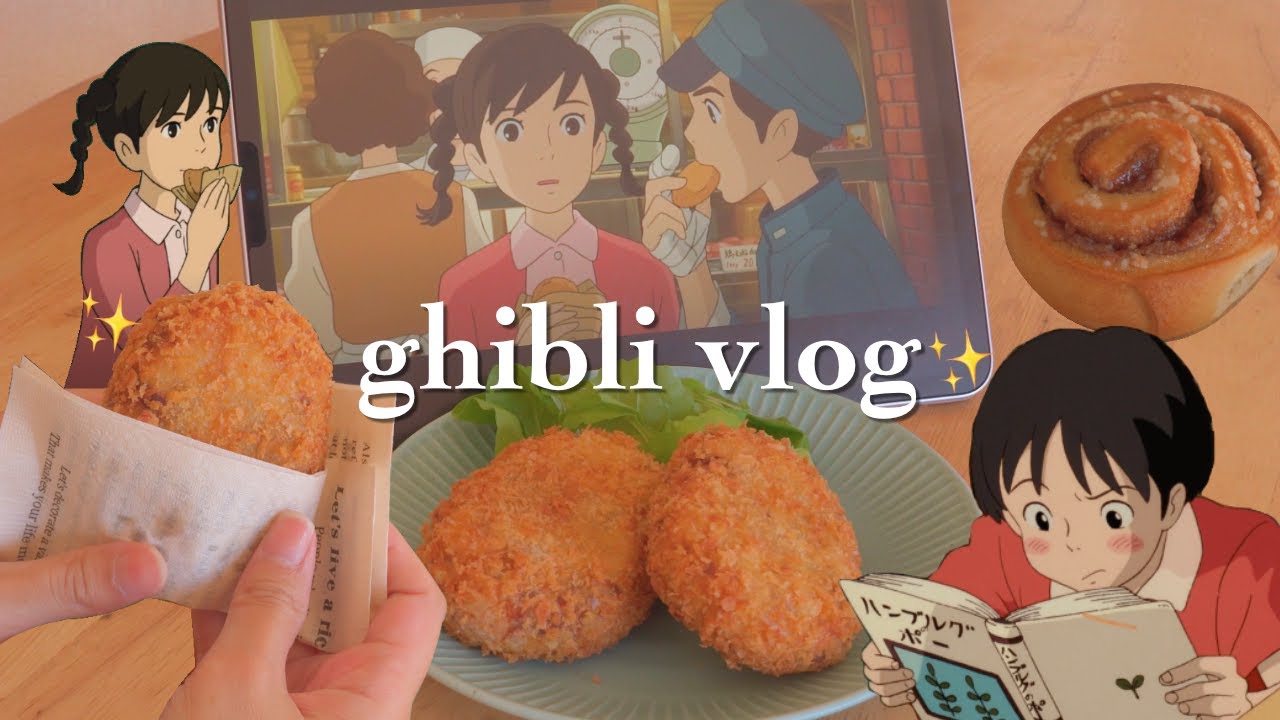 Cozy Ghibli VLOG 🍳 Cooking From Up on Poppy Hill Croquette and Reading 📖