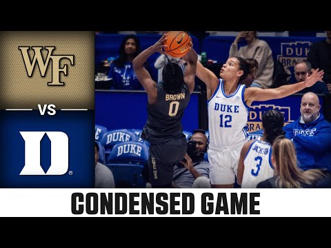 Wake Forest vs. Duke Condensed Game | 2025-26 ACC Women's Basketball