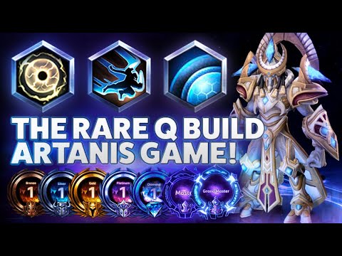 Artanis Blind - THE RARE Q BUILD ARTANIS GAME! - Grandmaster Storm League