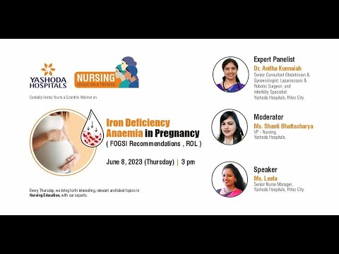 Iron Deficiency Anaemia in Pregnancy (FOGSI Recommendations , ROL) | Yashoda Hospitals Hyderabad