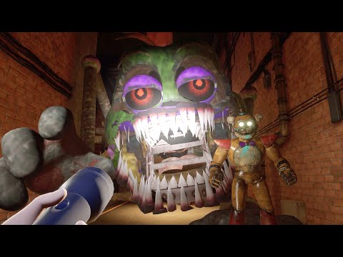 NIGHTMARE DJ MONTY BOSS  run after Gregory to eat him  FNaF Security Breach