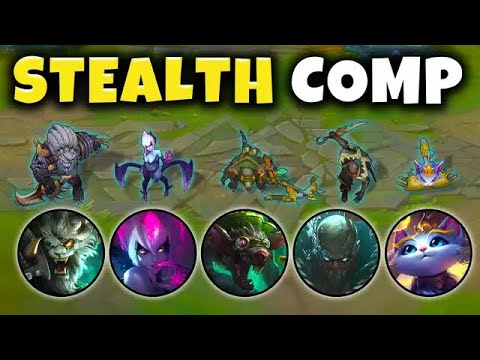 THE MOST BROKEN TEAM COMP YET (5 MAN STEALTH GANKS) THERES NO COUNTER