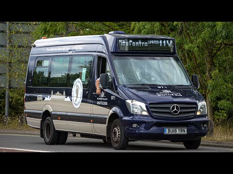 Oxford Bus Company 971 Benz sprinter city 45 thrash on motorway