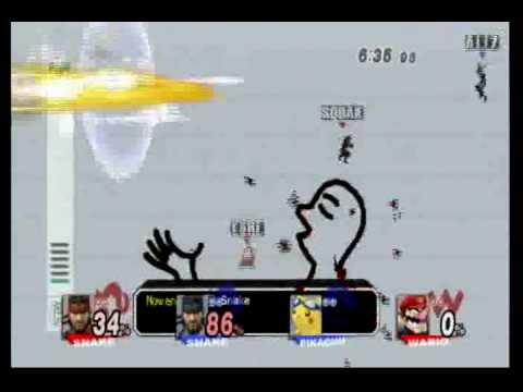 Ally (Snake)/NinjaLink (Pikachu) vs. Squall (Snake)/MIB (Wario) 2