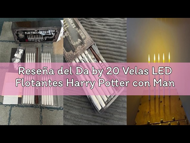Vídeo relacionado con Dixmas Velas flotantes con varita mágica mando a distancia y pilas, 12 unidades de velas LED flotantes, velas cónicas colgantes sin llama para Navidad, Halloween, fiestas de decoración