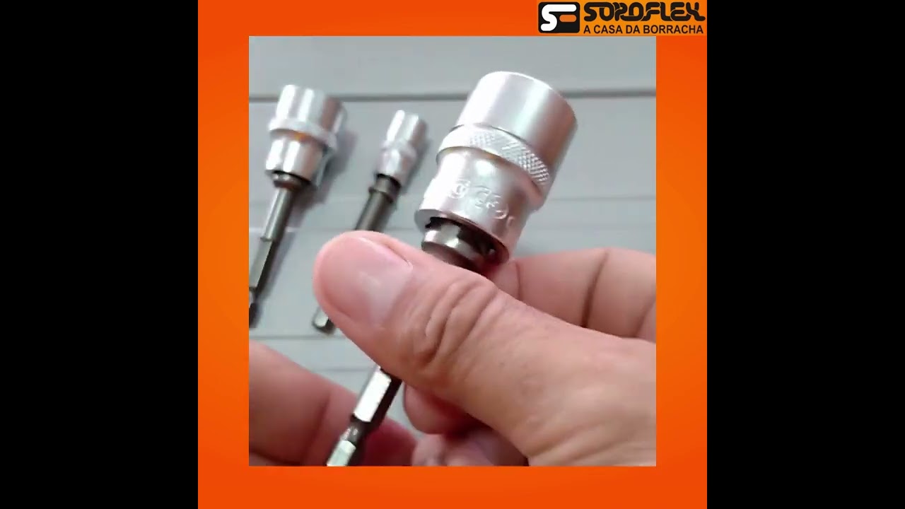 Kit Adaptador (segurador) De Soquete encaixe de 1/4 e saídas de 1/4, 1/2 e 3/8 VIP 904757