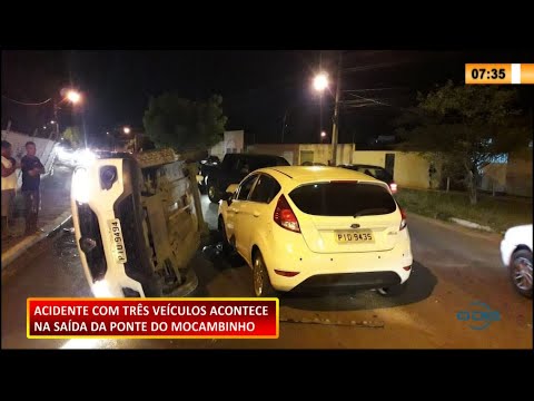 Motociclista na contramão causa acidente com três veículos no Mocambinho 11 01 2021