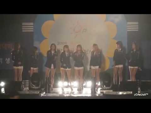 SNSD- Way To go, Talk, and Etude Part 1 (Chungnam National University) [092209]