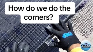 How do we install our corners for birdproofing / critterguard for solar panels?