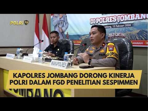 KAPOLRES JOMBANG DORONG KINERJA POLRI DALAM FGD PENELITIAN SESPIMMEN