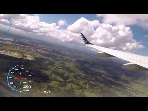 ull Flight: Belo Horizonte / Confins (SBCF) to Rio de Janeiro (SBRJ) E190 Azul Linhas Aereas