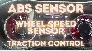 How to replace a Wheel Speed sensor, ABS and Traction Control warning lights on a Dodge Challenger