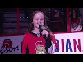 Sophia Pierce sings O Canada