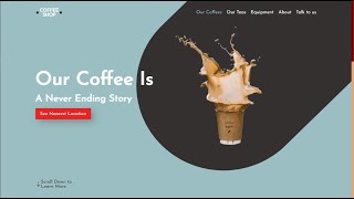 How To Make A Beautiful Coffee Shop Website Using Pure HTML and CSS