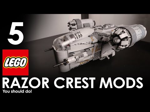 5 LEGO RAZOR CREST MODS YOU SHOULD DO! | Lego Star Wars The Mandalorian (2020)