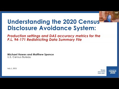 2020 Census Disclosure Avoidance System Update