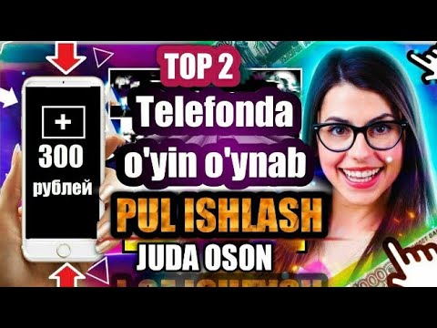 Telfonda o'yin o'ynab $10 pul ishlash 2021 Internetda pul ishlash