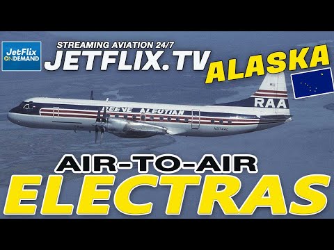 LOCKHEED L-188 ELECTRAS IN ALASKA - AIR-TO-AIR 1996!