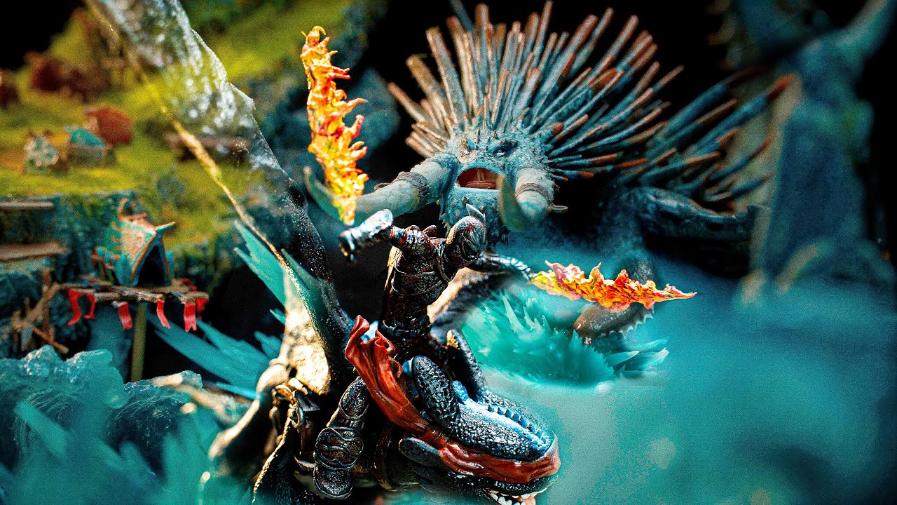 700 Hours Building the Biggest Dragon Battle Diorama in How To Train Your Dragon