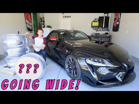 My Brand New Toyota Supra Gets Custom Wheels and Wide Tires!