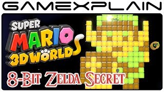 8-Bit Zelda Secret in Super Mario 3D World (Link Easter Egg)
