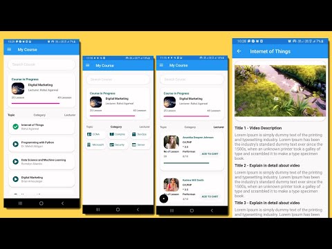 Online Course UI Design 2 in xamarin form