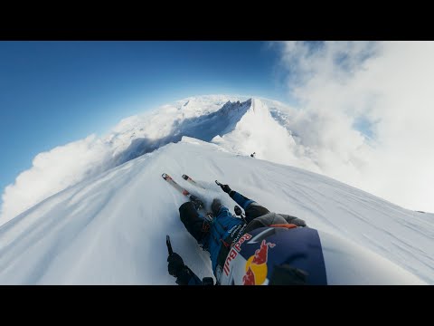 Mount Everest ski descent ⛷️🏔️ #EverestSkiChallenge