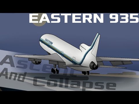 Eastern Airlines Flight 935 landing animation Ascent And Collapse