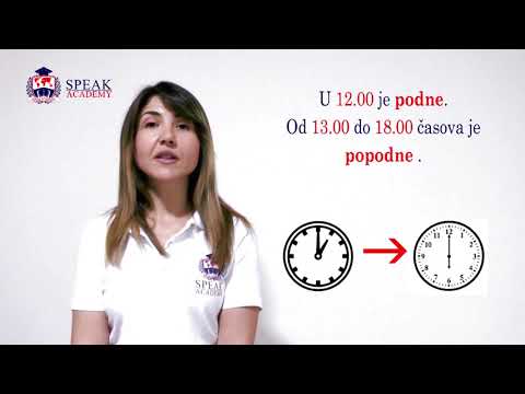 Lesson 8.1 Serbian Language - Watching on the clock