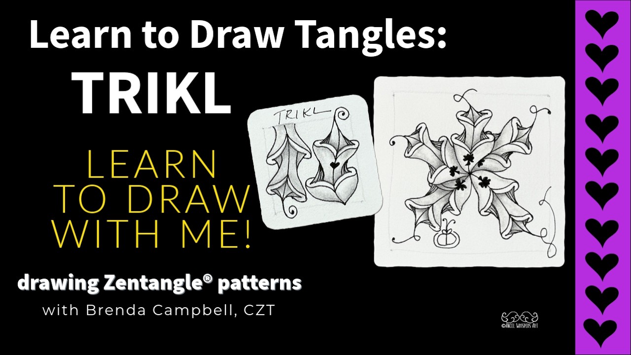 Drawing Zentangle® Pattern TRIKL | a Fun New Tangle