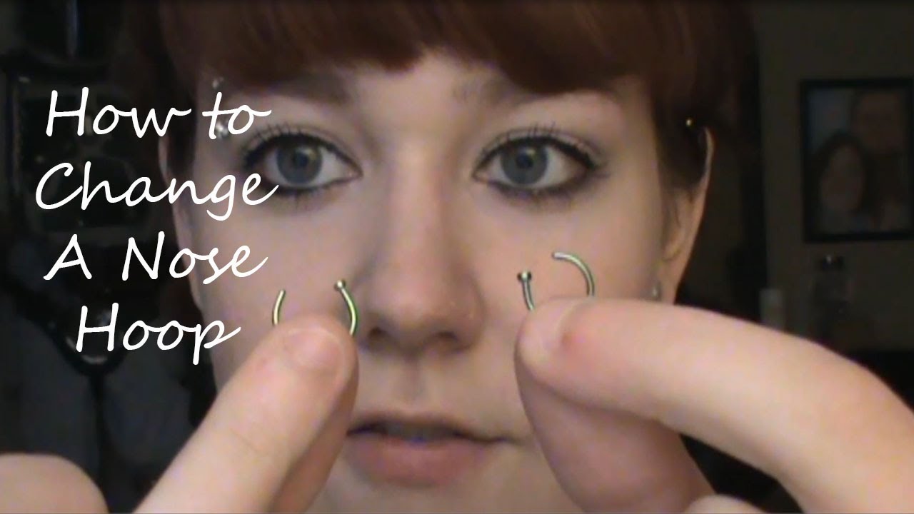 How to Change A Nose Hoop