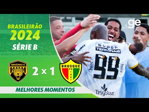 Gols e lances de Amazonas x Brusque