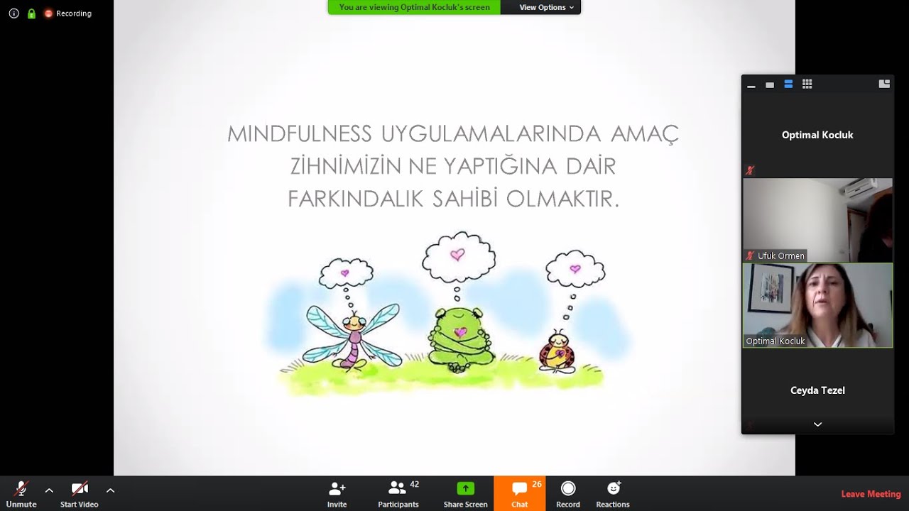 Webinar: Mindfulness ile merkezinde kalmak