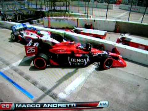 Marco Andretti drops f bomb indycar long beach crash sebastian bourdais