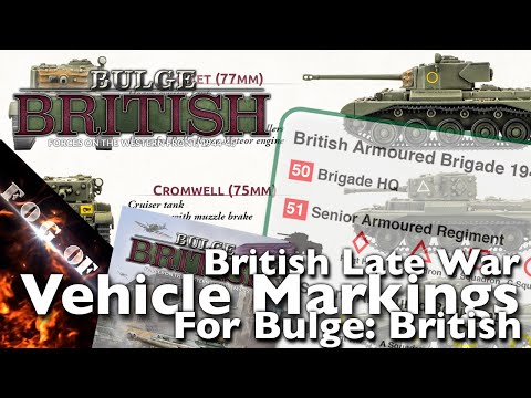 Review | British Late War Vehicle Markings - BR946 | Bulge British - Flames of War