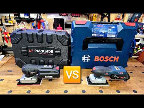 Bosch VS Parkside in the cordless orbital sander test | RPH
