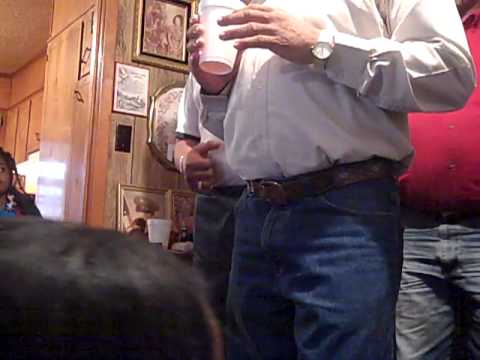 My Uncles & Dad ( the Forrest Brothers) singing at Granny's bday