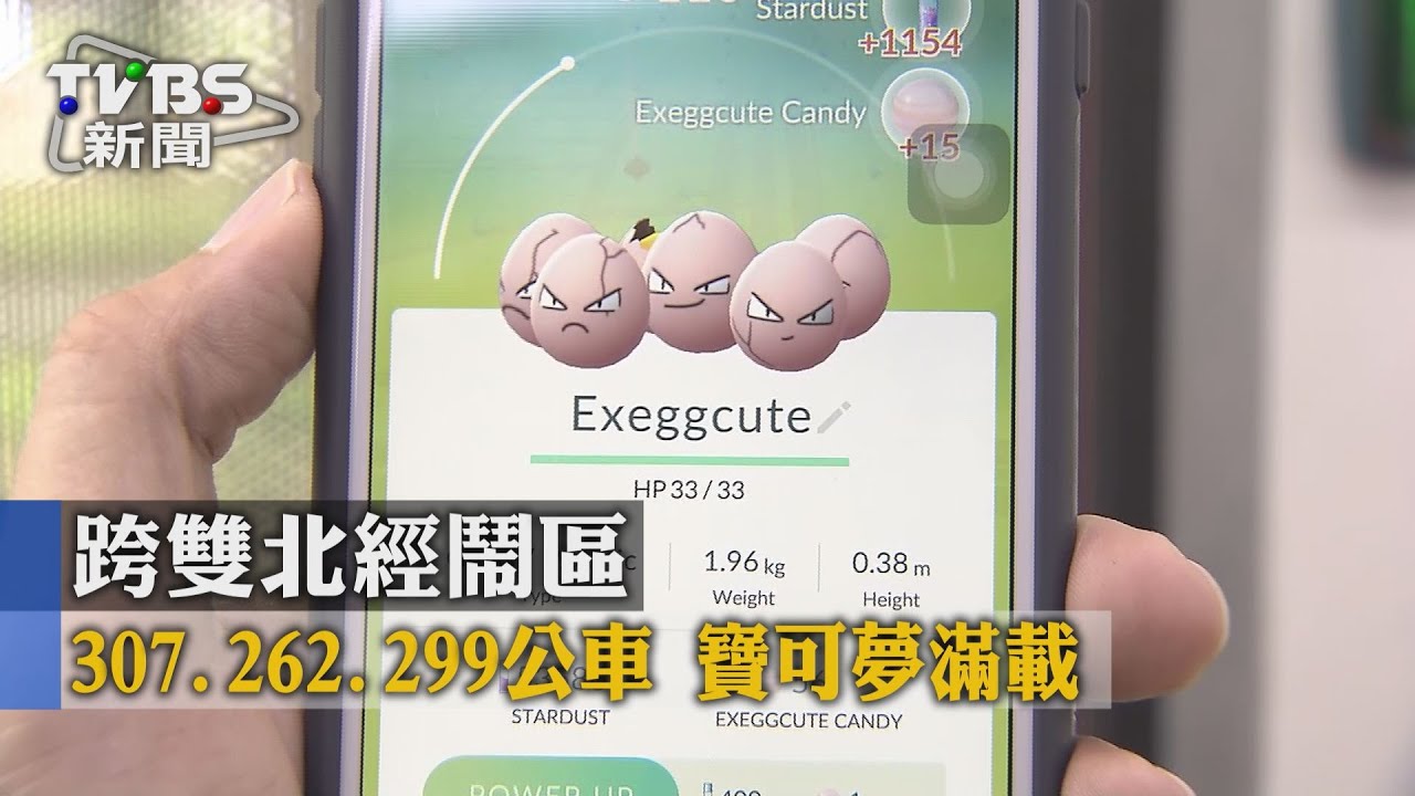 跨雙北經鬧區 307、262、299公車寶可夢滿載