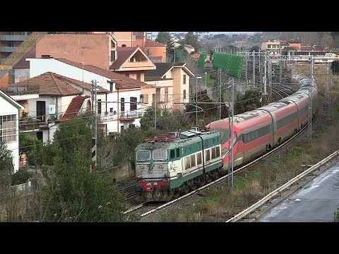 E.656.028 traina ETR 400 n.02 a Monterotondo - E.656.028 hauling ETR 400 n.02 in Monterotondo