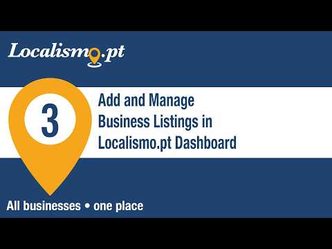 Add and Manage Business Listings in Localismo Dashboard